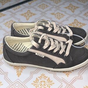 tao's Gray and Cream Women Sneakers